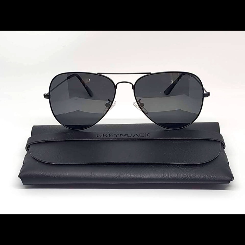 Gray jack unisex glasses new with case